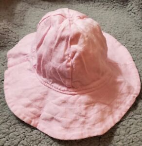 Girls Baby Sun Hat Floppy Sea Ocean Reversible Pink Beach Summer ADORABLE