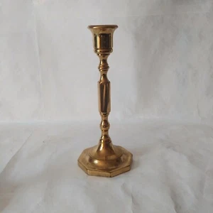 Seiden Solid Brass Candle Stick Holder 7.5 Inches Tall Round Base Collectible  - Picture 1 of 9