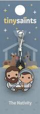 Nativity Silent Night Christmas Tiny Saint Charm NEW Catholic Inspirational