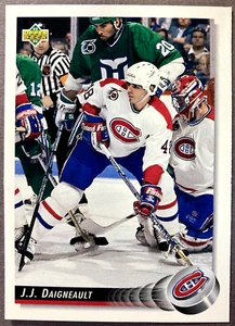 1992-93 Upper Deck #331 J.J. Daigneault Montreal Canadiens - Picture 1 of 1