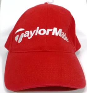 TaylorMade-Mens Golf Hat Cap, Red, Adjustable, Embroidered Logo - Picture 1 of 7