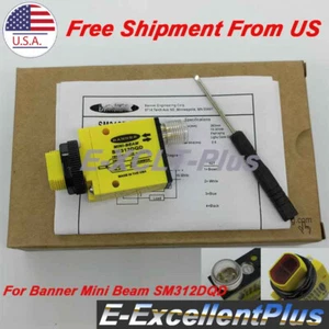 For Banner Engineering Mini-beam SM312DQD Photoelectric Sensor Switch 10-30VDC - Picture 1 of 7