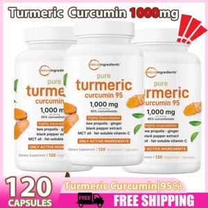 3 STÜCK KURKUMA 95% CURCUMIN 10,00mg EXTRAKT KURKUMA SCHWARZER PFEFFER ANTIOXIDANS BEST - Bild 1 von 12