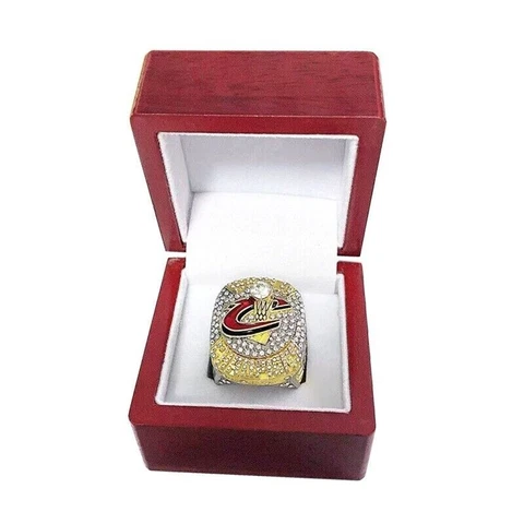 2016 Cleveland Cavaliers Championship Ring With Wooden Display Box Cover