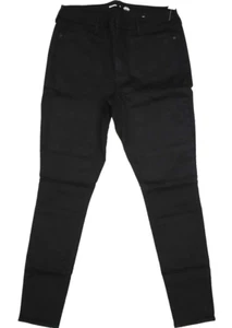 Old Navy High Waisted Rockstar Super Skinny Warm Jeans Black Womens 16 Tall - Picture 1 of 13
