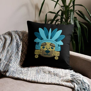 Roscoes World Mayan Throw Pillow - Picture 1 of 5
