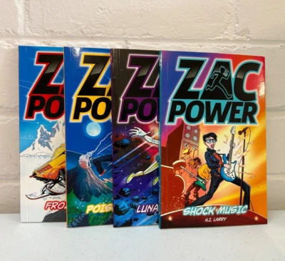 ZAC POWER by H I LARRY: 4 BOOKS IN SLIPCASE - Kids Junior Fiction - image 1 of 4