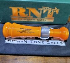 RNT Rich-N-Tone Custom MONDO Pearl Orange Burndown Acrylic Mallard Duck Call  
