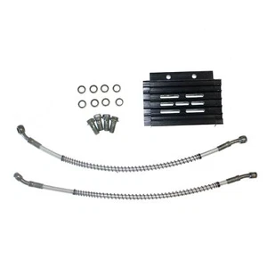 BLACK CNC Engine Oil Cooler Kit Radiator 140cc 150cc PIT PRO Trail Dirt Bike - Picture 1 of 10