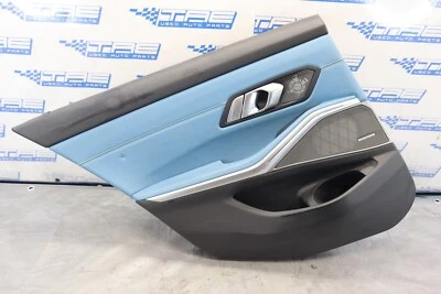 2021 BMW M3 COMPETIÇÃO G80 3.0T FABRICANTE DE EQUIPAMENTO ORIGINAL YAS MARINA PAINEL DE PORTA TRASEIRA DE MOTORISTA DE COURO - Imagem 1 de 4
