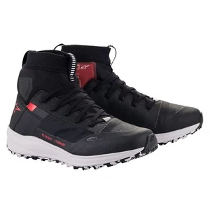 Scarpe moto estive Alpinestars Speedforce shoes black white red - Picture 1 of 1
