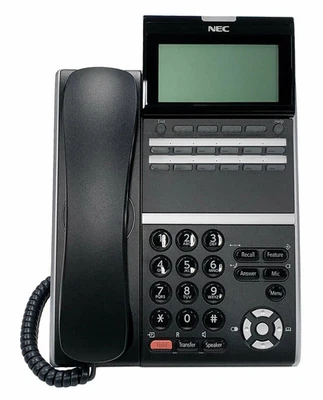 NEC ITZ-12DG-3 IP Telephone (Black) Stock# 660020 Part# BE113802 (Refurbished) - Image 1 of 4