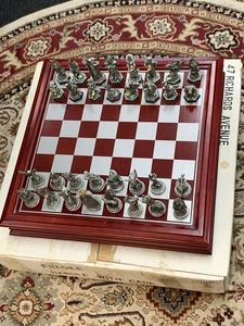 Danbury Mint Fantasy of the Crystal Chess Set - Picture 1 of 24