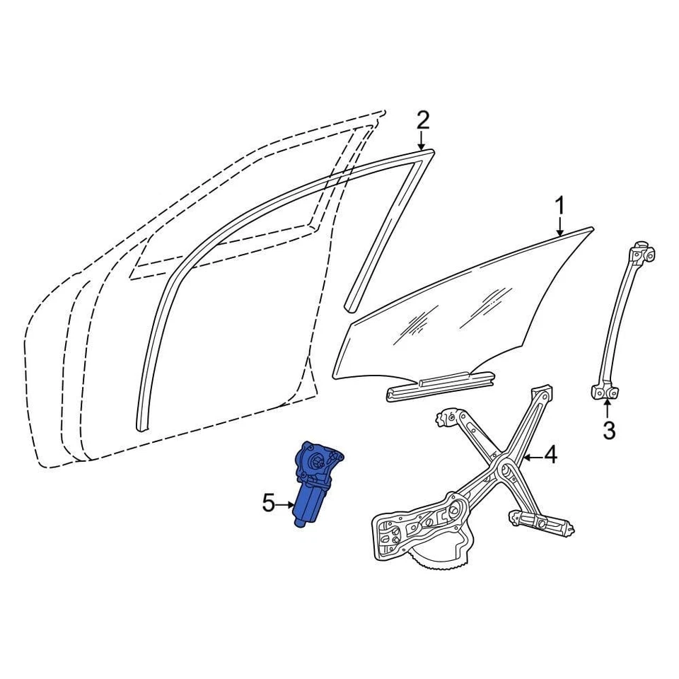 For Mercedes-Benz E420 1997 Mercedes-Benz 2108202642 Rear Right Window Motor Foto 1 de 1