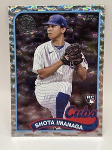 2024 Topps Shota Imanaga #89B2-4 1989 Silver Foilboard Rookie RC Cubs quasi nuovo - Foto 1 di 2