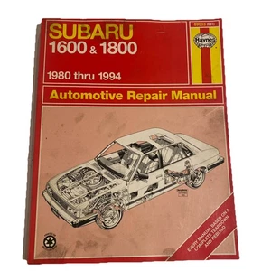 Haynes Subaru 1600 & 1800 1980 thru 1994 Automotive Repair Manual 89003 (681) - Picture 1 of 1