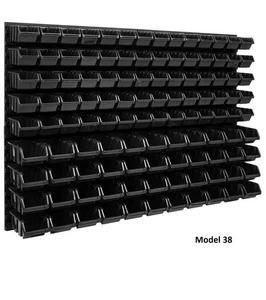 WALL MOUNTED TOOL PEG BOARD 1152mm x 780mm 114 ELEMENTS GARAGE STORAGE BINS - Picture 1 of 5
