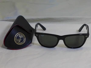 GAFAS DE SOL RAY-BAN NEGRAS #RB2140 Wayfarer lentes negras + estuche (sin receta) - Imagen 1 de 4