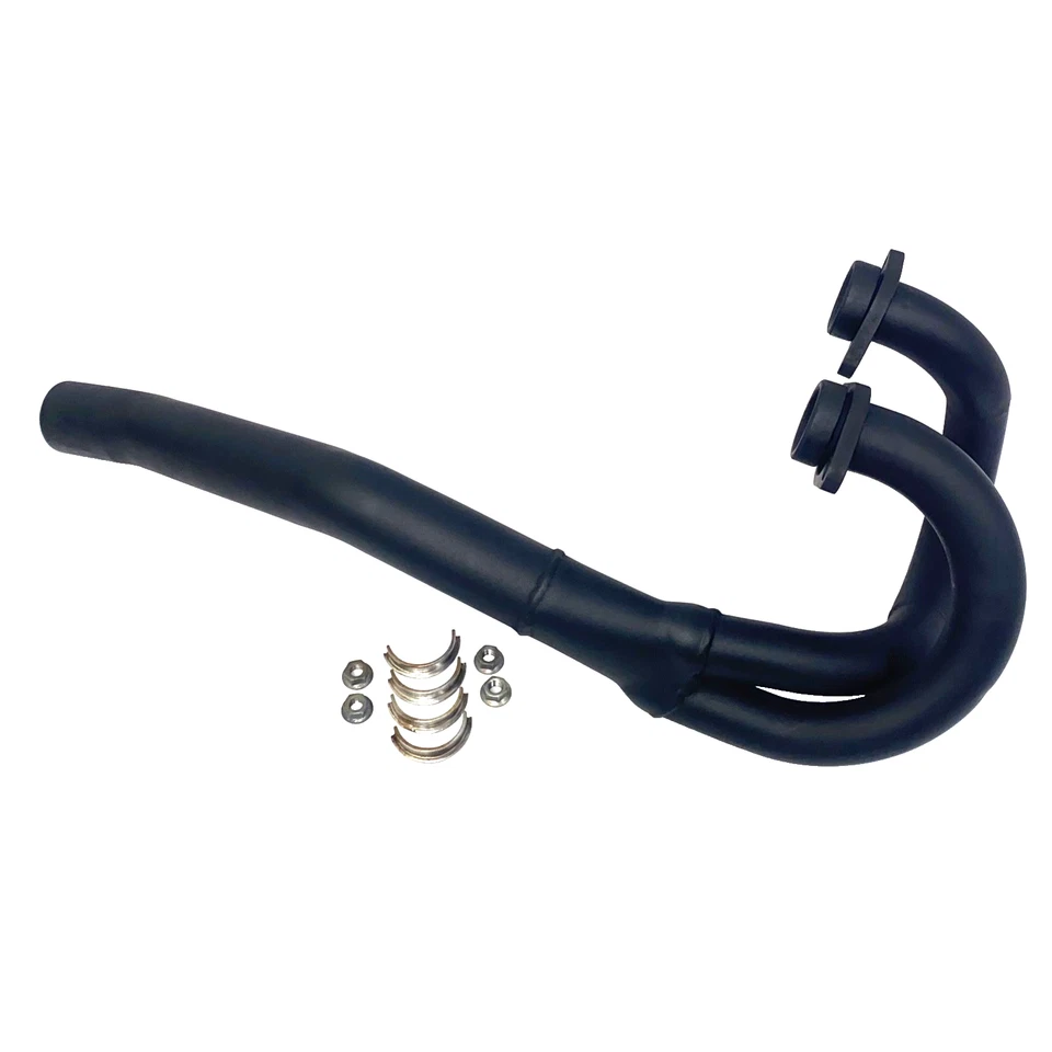 87 HONDA XR600R КОЛЛЕКТОР ВЫХЛОПНОЙ ТРУБЫ с фланцами и гайками 85-88 XR600 винтажный 1987 - Изображение 1 из 4