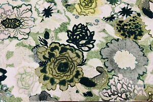 Tissu imprimé floral multicolore Groundworks - imprimé aéroso / pierre jade 0,45 yds