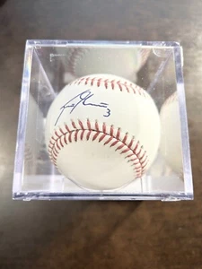 ⚾️ Scooter Gennett Autografiado OMLB Béisbol con Cubo de Plástico, Certificado de Autenticidad B3 - Imagen 1 de 12