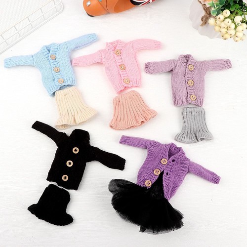 VETEMENTS Vestiti Multicolore Top Abito Casual Pelliccia Cappotto Mini Maglione Maglia