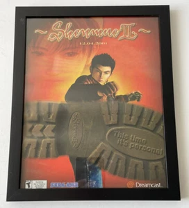 Original 2001 Sega Dreamcast Shenmue 2 II Print Ad Framed Art Poster Game Room - Picture 1 of 5