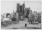 In the destroyed Amiens. Orig Press Photo, circa 1940