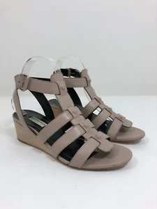 BALENCIAGA Leather Cage Wedge in Mauve Size 38 - Picture 1 of 12