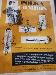 Eleven Polka Combos Sheet Music for Accordion, Guitar,Clarinet, Trumpet & Sax - Picture 1 of 6