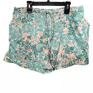 Joie Damen Shorts Kordelzug Taille Gr. 2XL grün Blumen Taschen - Bild 1 von 7