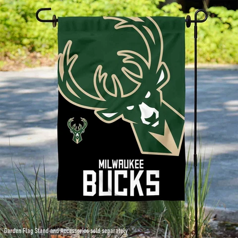 Milwaukee Bucks Garden Yard Banner Flag Cover