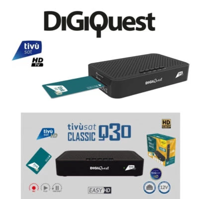 Italian Tivusat HD USB PVR Satellite HD Receiver + Activated Smartcard Italy TV - Image 1 of 4