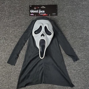 Fun World Ghost Face Mask Scream Lives Easter Unlimited Halloween Costume NWT - Picture 1 of 11