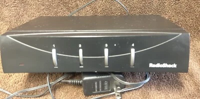 Radio Shack 4 way RF Modulator 9v DC Cat # 15-1215 with AC adapter  Free Ship - Image 1 of 4