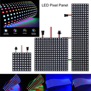 5V WS2812B 8X8 8X32 LED Pixel Panel Flexible Matrix Screen Module Individually - Picture 1 of 14