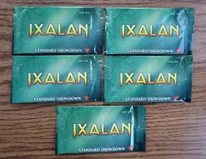 MTG 5CT IXALAN STANDARD SHOWDOWN 3 CARD PROMO BOOSTER PACK - Picture 1 of 3