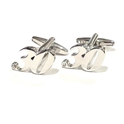 30 Years Wedding Anniversary  Celebration Cufflinks Gift For Him - Image 1 of 4