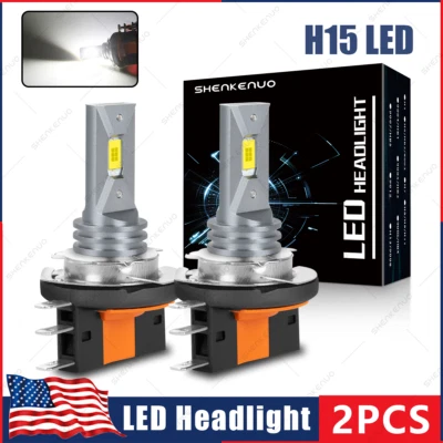 2x H15 LED Headlight BulbS High Beam Lamps For MERCEDES-BENZ GLA250 2015-2019 - Image 1 of 4