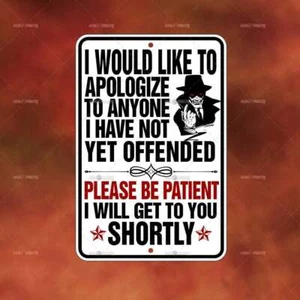 Offended Demon metal Sign Home room wall art gift funny novelty decor A2030 - Picture 1 of 1