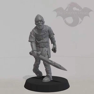 Zombie - Town Guard - Dungeons and Dragons, Warsurge, Oathmark, Zombicide - Bild 1 von 5