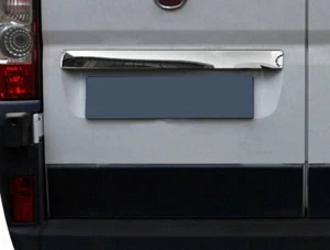 Fiat Ducato 2006-2014 Chrome Rear Trunk Tailgate Trim Cover S.STEEL - Picture 1 of 2