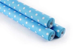 TOVAGLIA ROTOLO DI CARTA GROFFATA 7 METRI AZZURRO ROSA PER COMPLEANNI FESTE - Imagen 1 de 2