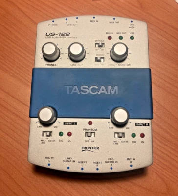 TASCAM US-122 USB AUDIO/MIDI - Interfaccia Audio - 2 ingressi + Midi in/out - Immagine 1 di 4