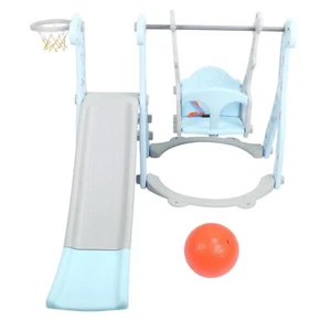 4 in1 Baby Kids Toddler Climber Slide Play Swing Set Indoor Outdoor Playground - Picture 1 of 4