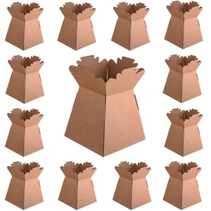 Kraft - Florist Bouquet Box Flower Sweet Boxes - Choose Quantity - Picture 1 of 1
