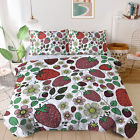 Down Alternative Strawberry Bedding Comforter Set Kids Adult 3pcs Full King Size