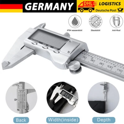 Digital Messschieber Messlehre Schieblehre 0-150mm Edelstahl Messschieblehre  - Bild 1 von 4