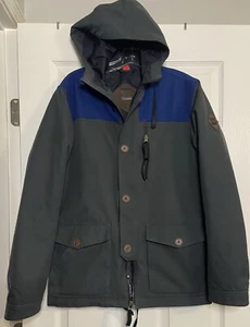 686 Parklan Snap Up Jacke Herren Small S grau/blau Langarm Thermo Bewertung 6 - Bild 1 von 6