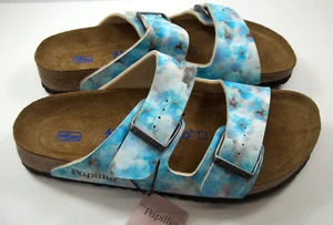 Birkenstock Papillio ARIZONA PIXEL BLUE Teal Gray Pink 41 NAR 10-10.5 SOFT FOOT - Picture 1 of 20